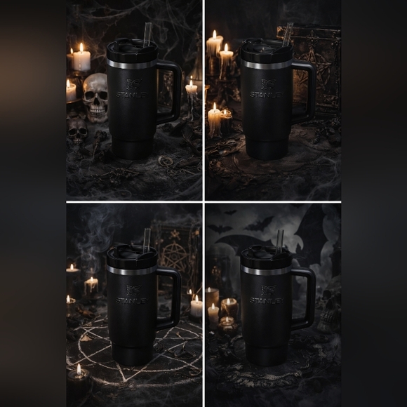 30 Oz Stanley Black Tumbler with Handle - Picture 2 of 9